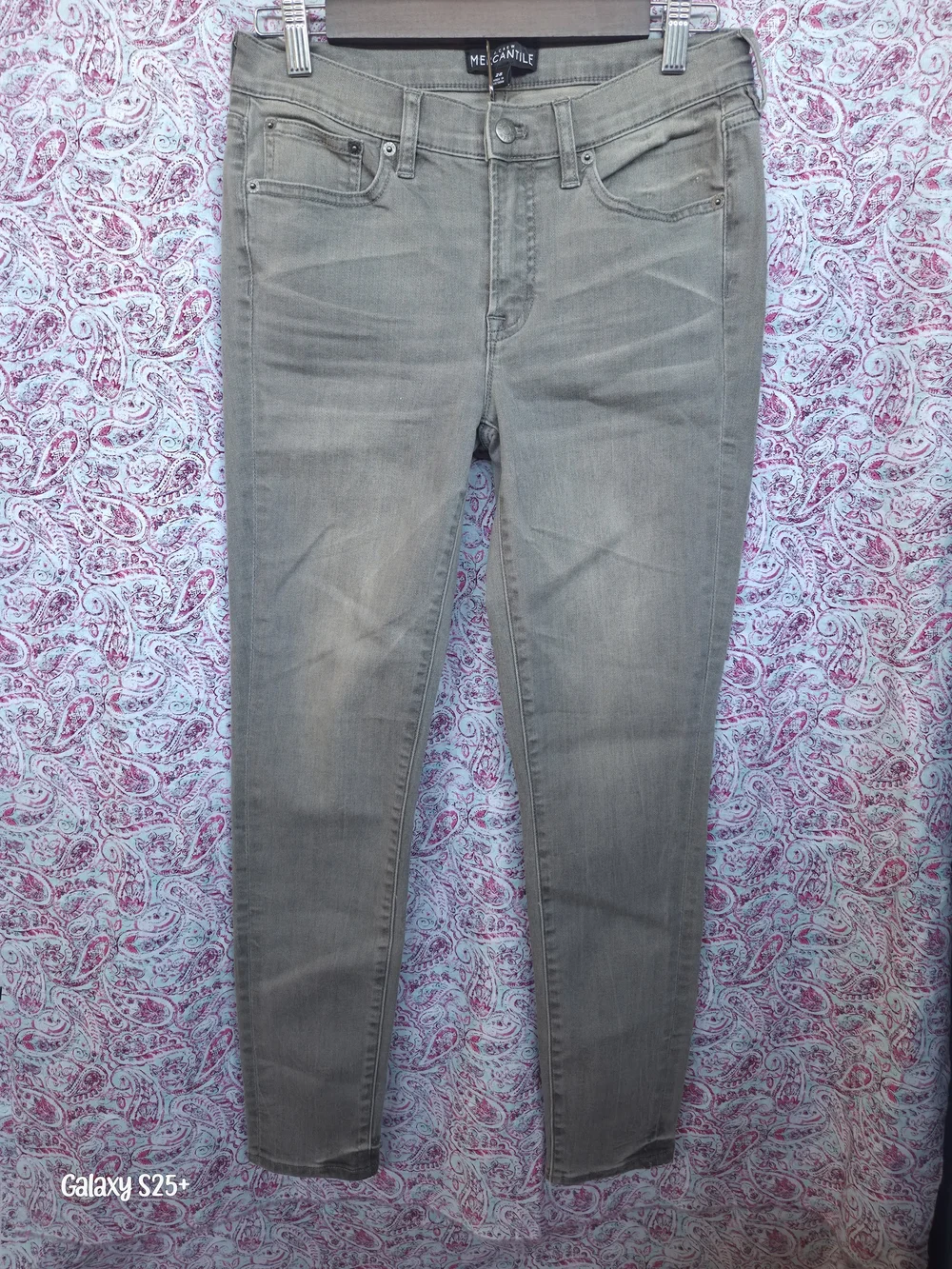 J Crew Mercantile Slim Olive-Gray Skinny Jeans for Women